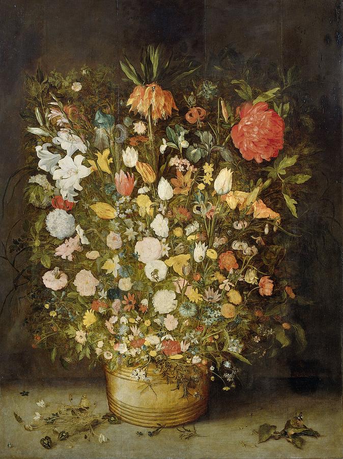 Still Life With Flowers Painting by Anonymous