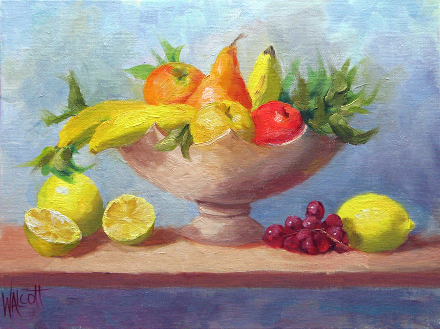 Still Life With Fruit Bowl Painting By Jason Walcott