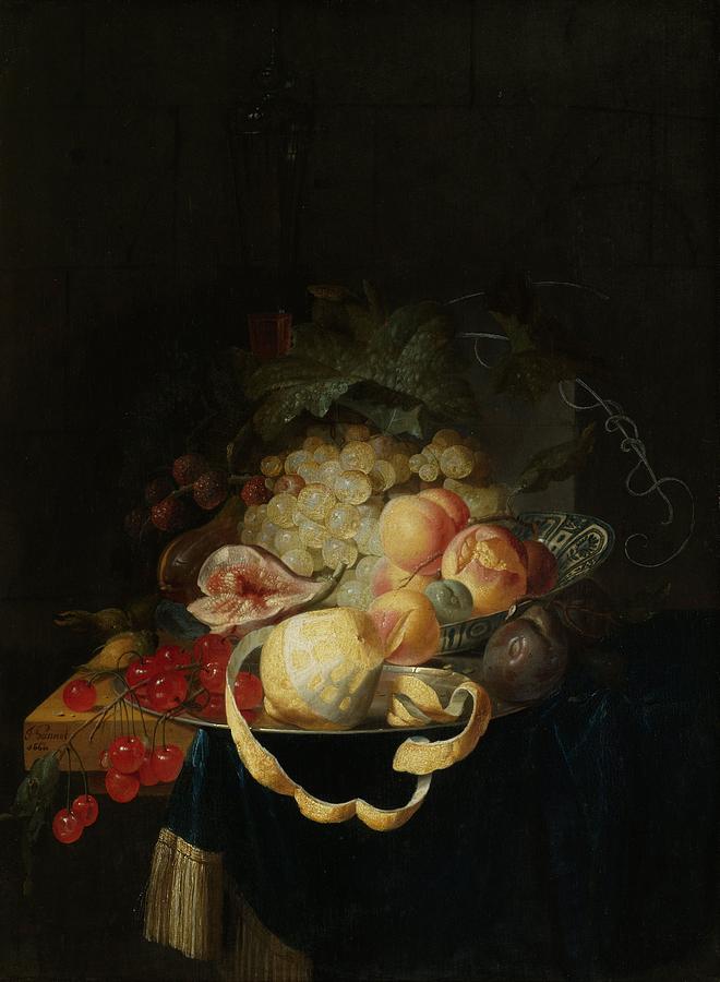 Still Life With Fruit Painting by Johannes Hannot