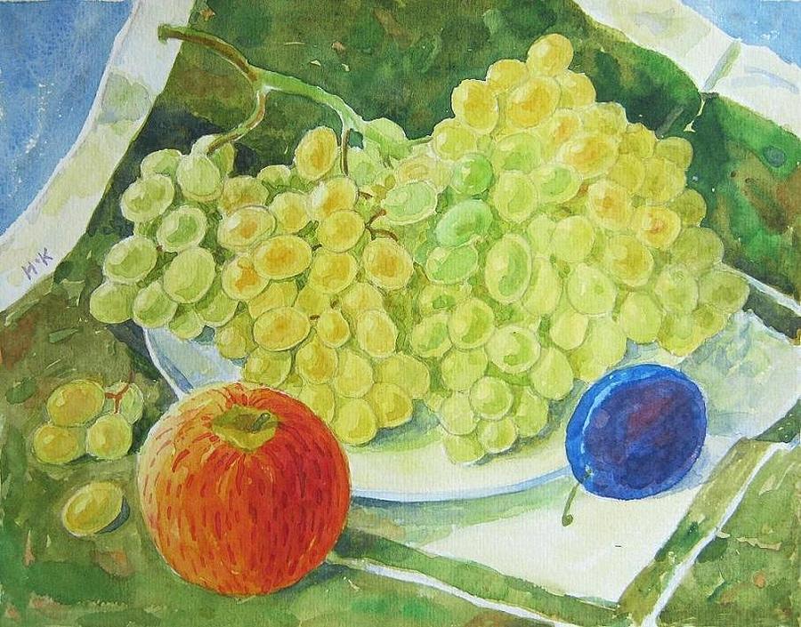 Still Life Painting - Still life with grapes by Igor Kir