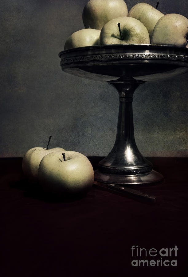 Still Life With Green Apples Photograph By Jaroslaw Blaminsky - Pixels