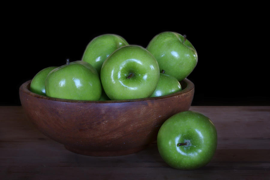 Still Life with Green Apples Photograph by Nikolyn McDonald