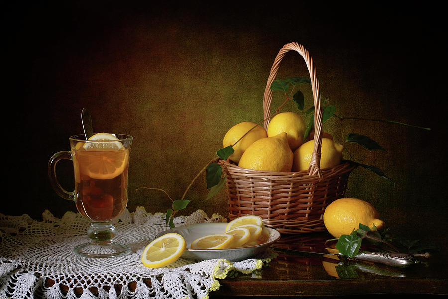Still Life Photograph - Still Life With Lemons by ??????? ????????