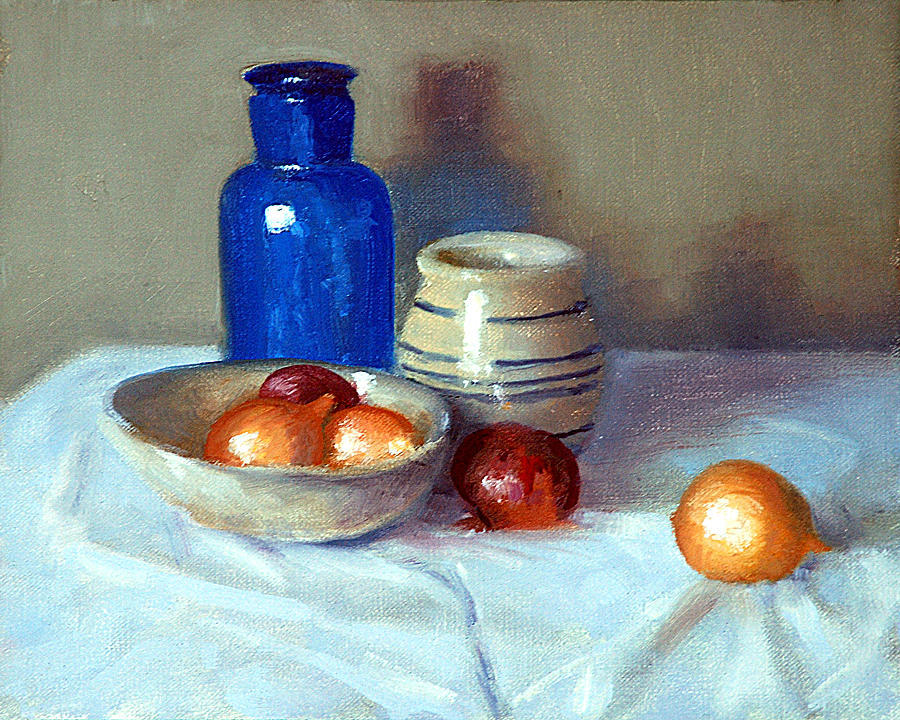 Still Life Painting - Still Life with Onions by Armand Cabrera