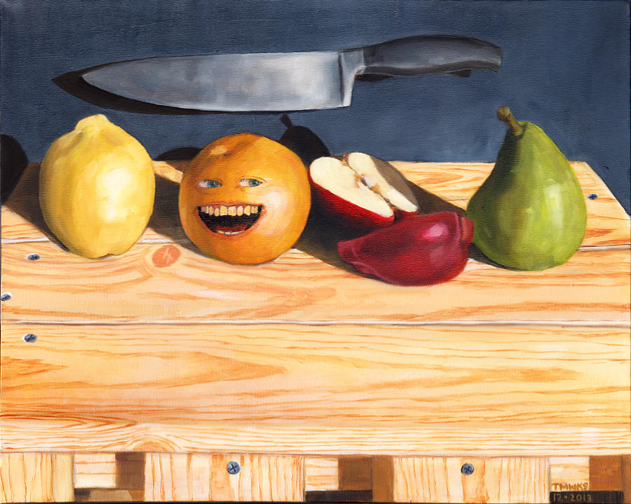 Still Life with Orange No. 2 Painting by Thomas Weeks