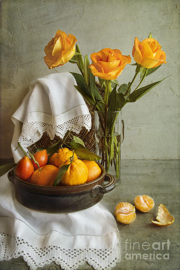 Still Life Photograph - Still life with oranges by Elena Nosyreva