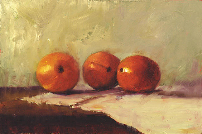 Still Life With Oranges Painting by John Reynolds