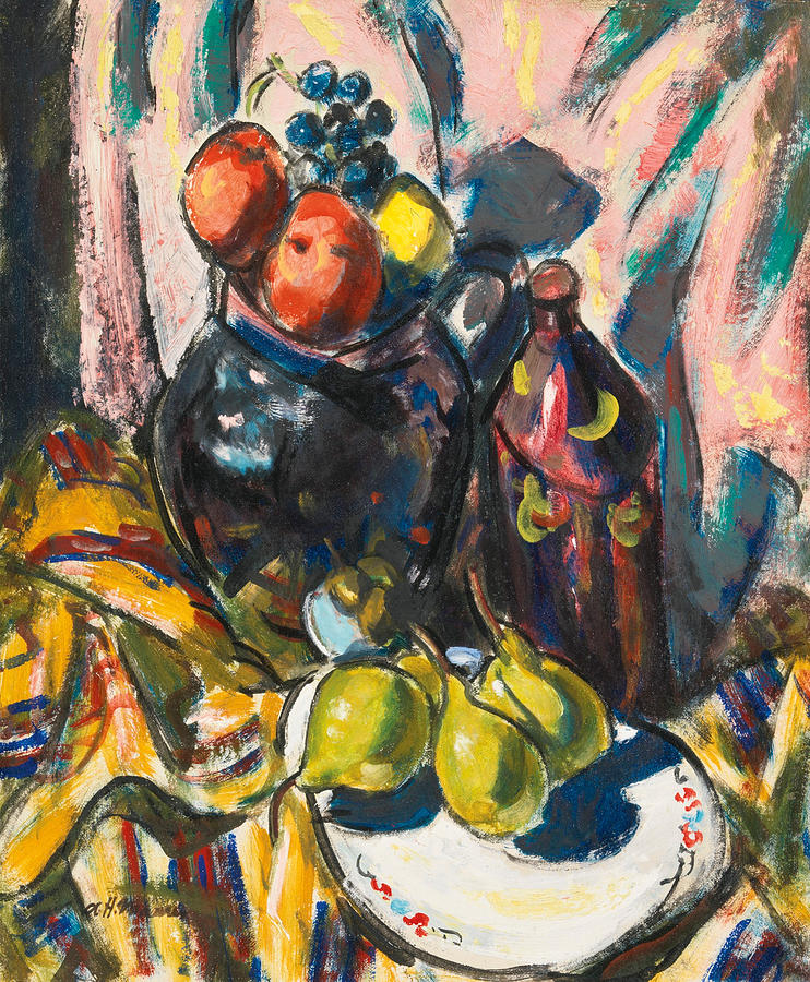 Alfred Henry Maurer Painting - Still Life with Pears by Alfred Henry Maurer