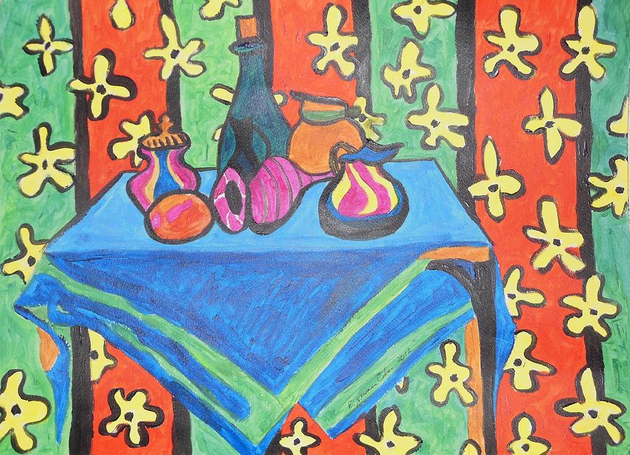 Still Life with Pitchers au Matisse Painting by Esther Newman-Cohen