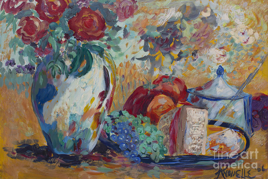 Still Life Painting - Still Life with Roses by Avonelle Kelsey