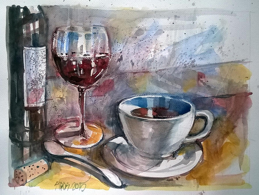 Still Life Painting - Still life with spoon. by Lorand Sipos