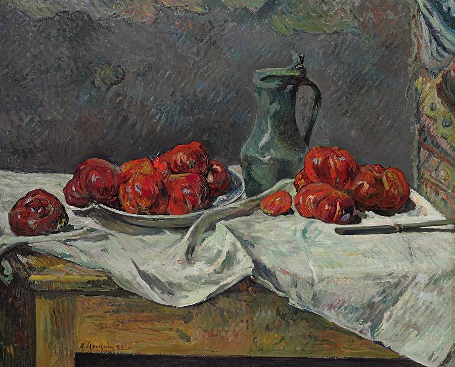 Still life with tomatoes Painting by Paul Gauguin