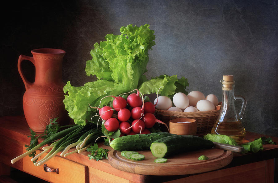 Still Life Photograph - Still Life With Vegetables by ??????????? ??????????
