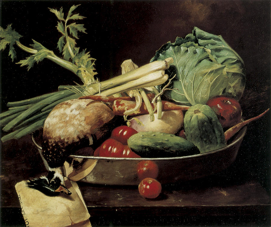 William Merritt Chase Painting - Still Life with Vegetables by William Merritt Chase
