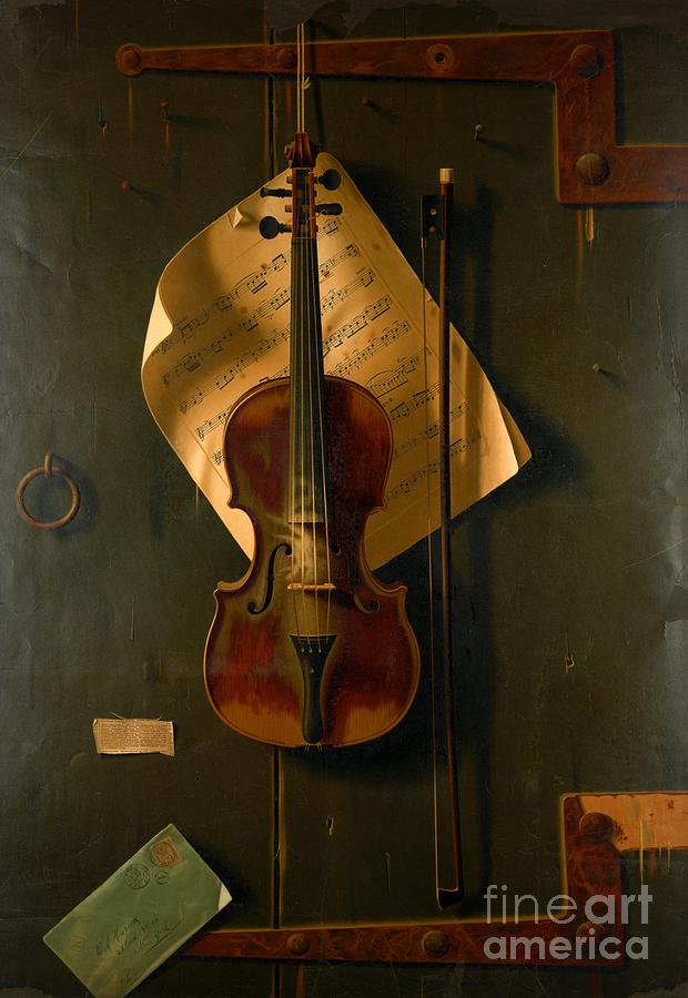 Still Life with Violin Photograph by Padre Art