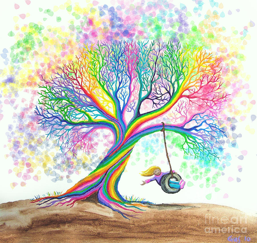 Still More Rainbow Tree Dreams Painting