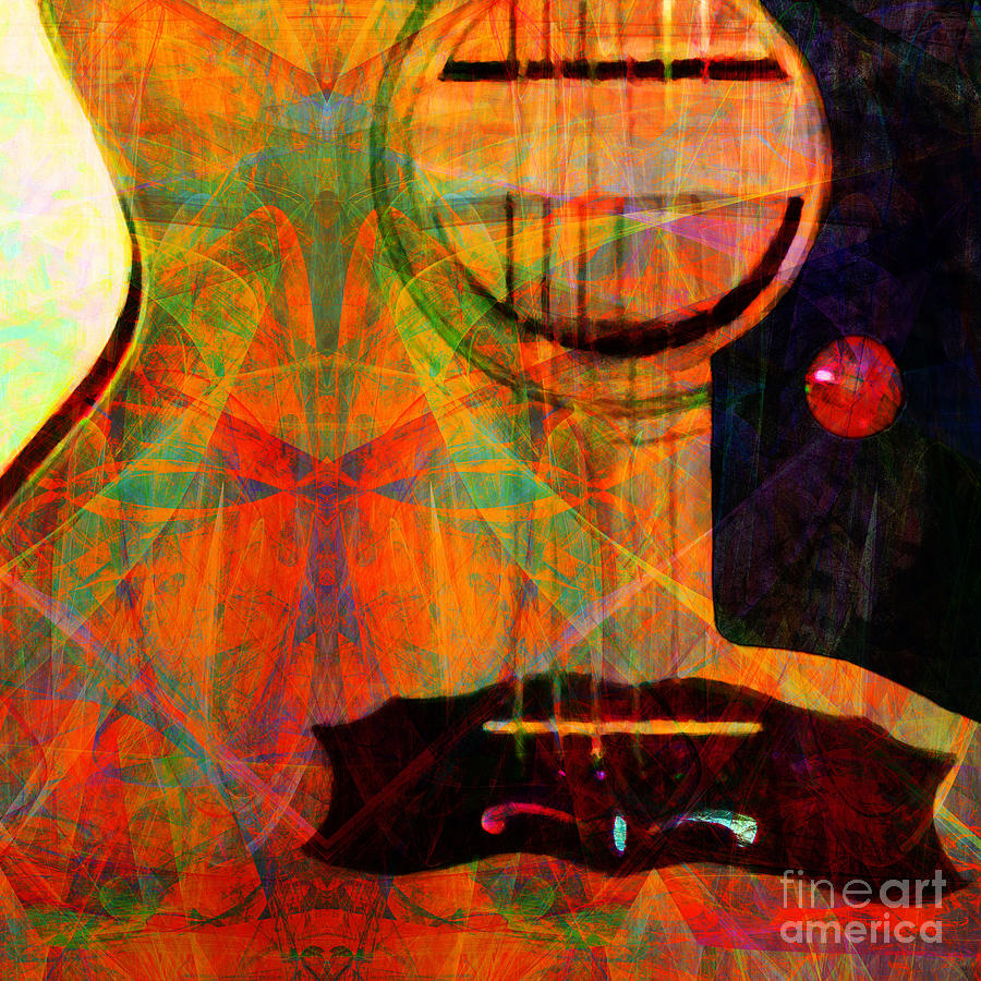 Music Photograph - Still My Guitar Gently Weeps 20140715 Square by Wingsdomain Art and Photography