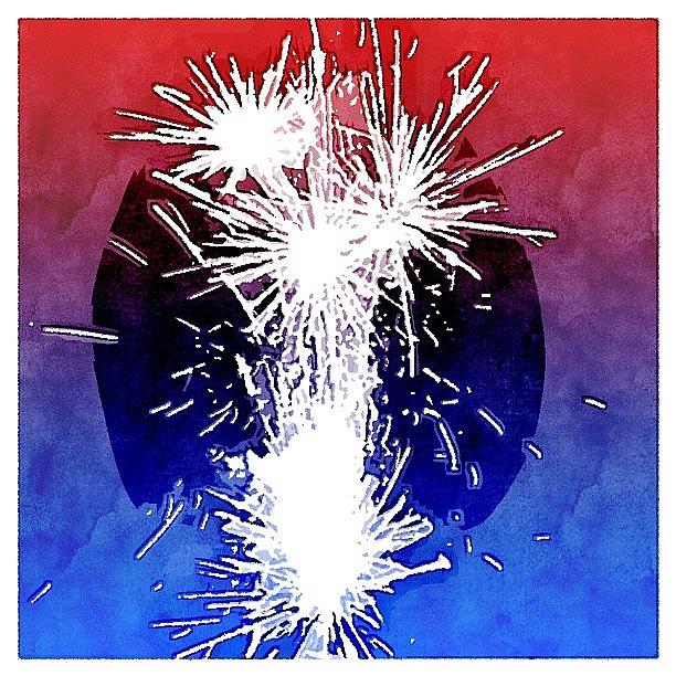 Fireworks Photograph - Still Playing W/fireworks #july4 by Jan Pan