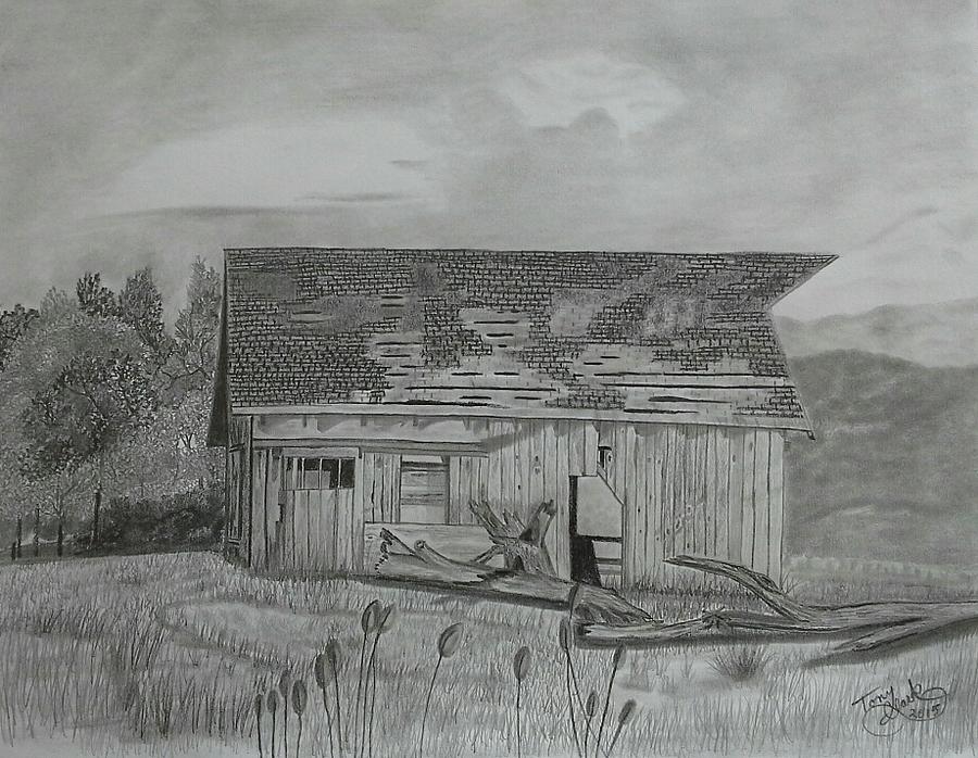 Mountain Drawing - Still Standing by Tony Clark
