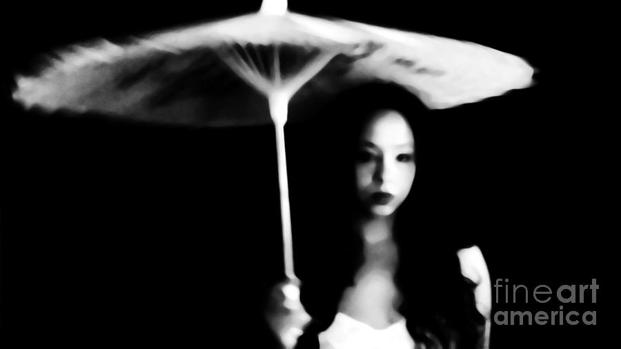 Umbrella Photograph - Still Waiting by Jessica S