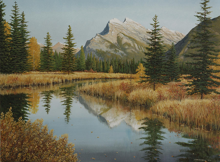 Still Water Reflections Painting by Jake Vandenbrink