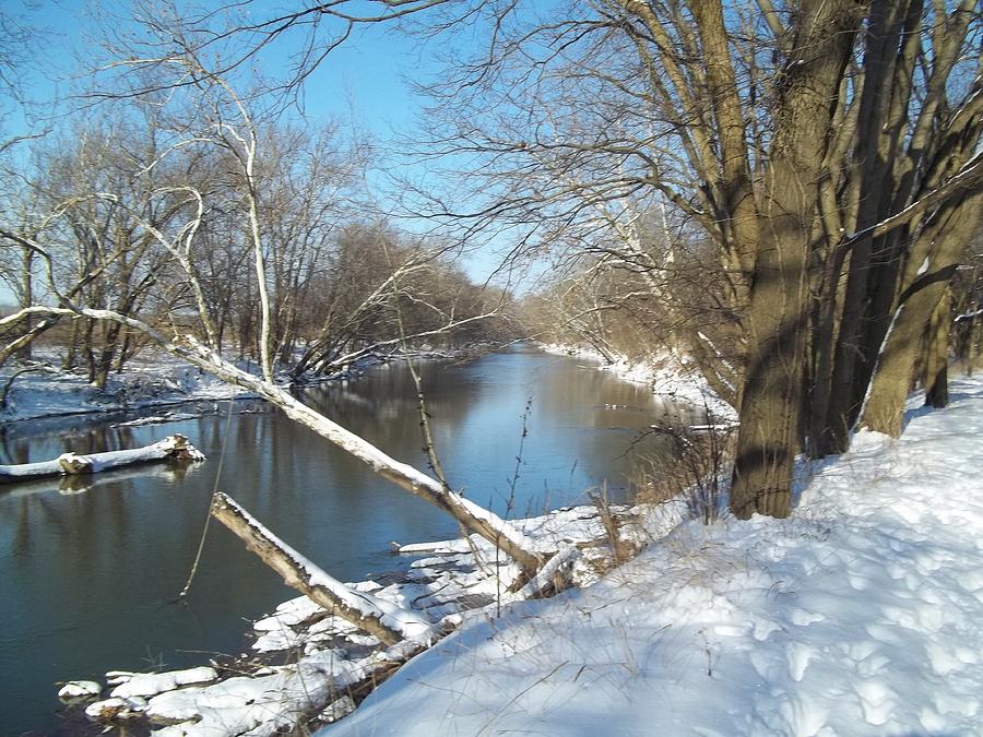 Still Water River Winter Photograph by Eric Switzer