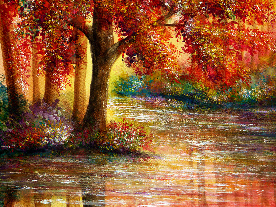 Nature Painting - Still Waters by Ann Marie Bone
