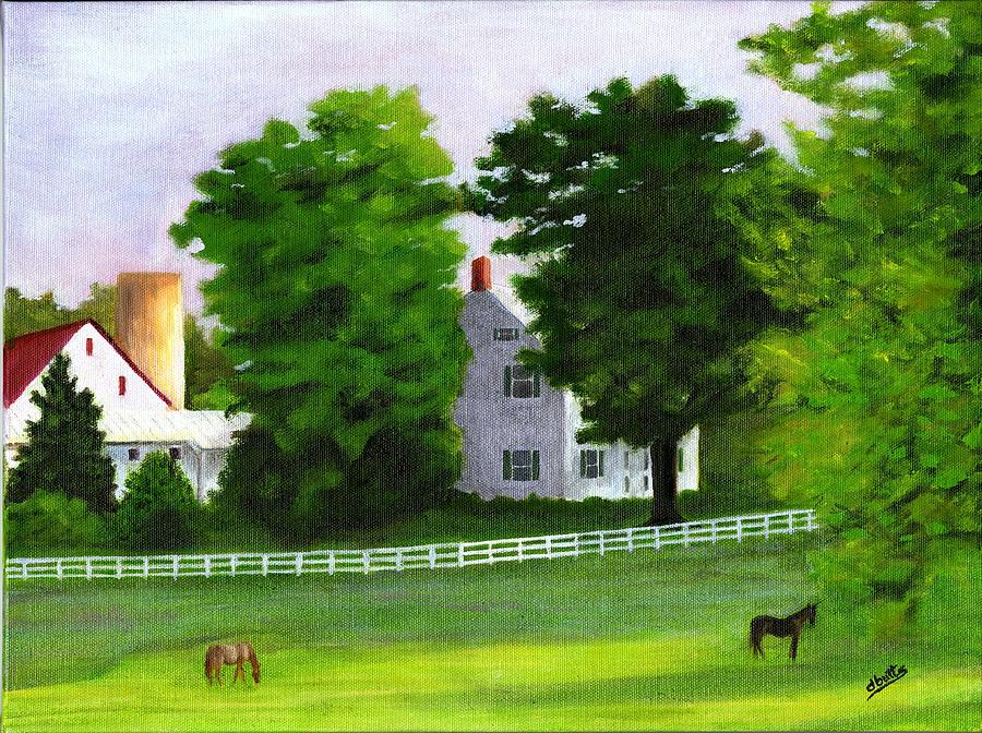 Stillpoint Farm Painting by Deborah Butts
