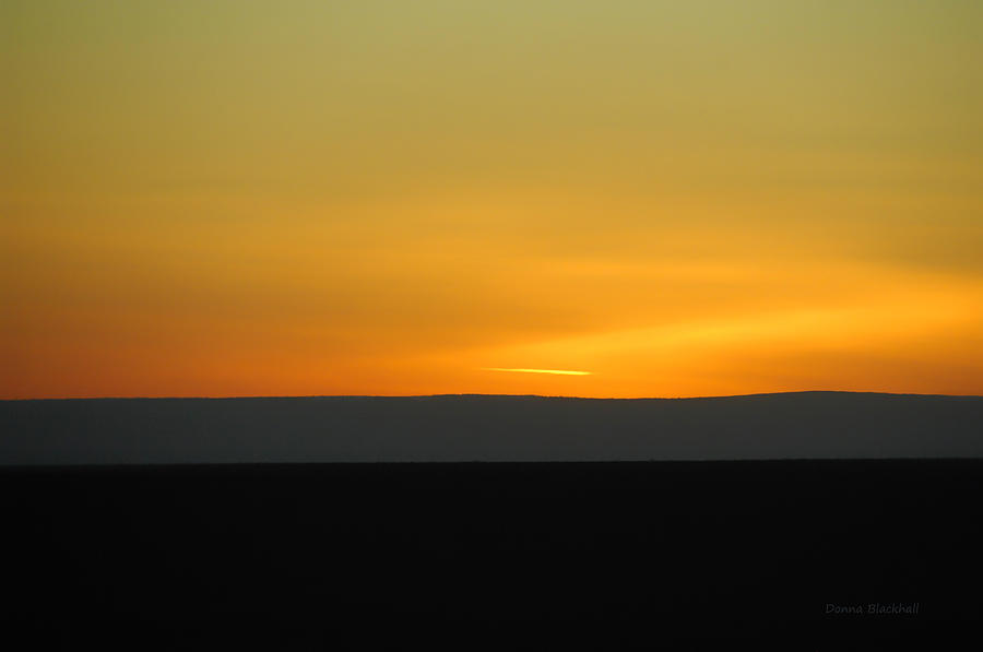 Sunset Photograph - Stiped Sunset by Donna Blackhall