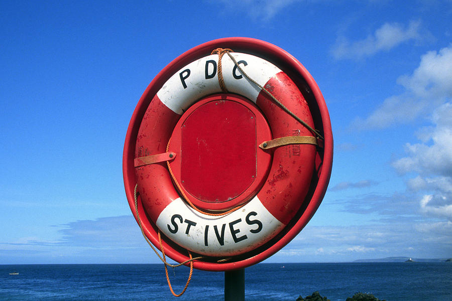 St.Ives Lifebuoy Photograph by Gordon James