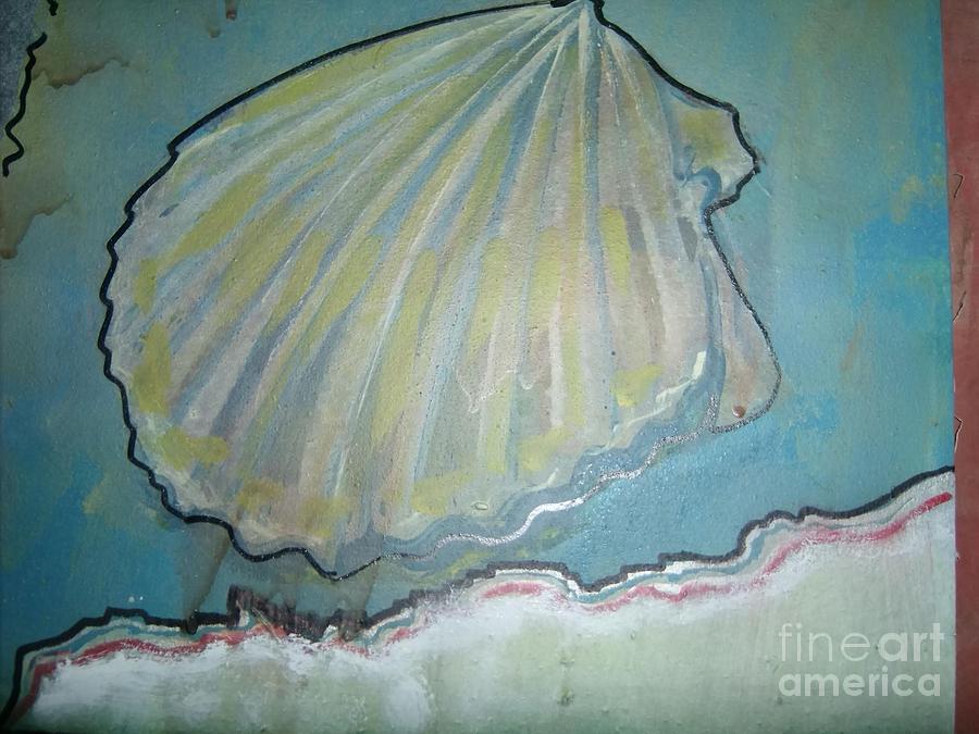 Shell Drawing - St.Jacobs shell by Luksa Obradovic