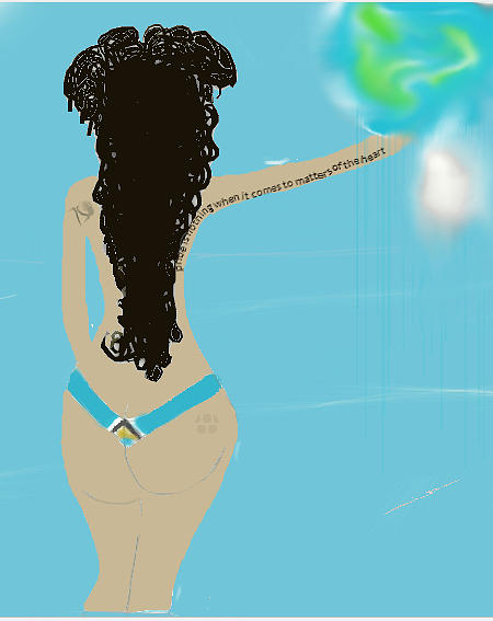 St.lucia Drawing - ST.Lucian Barbie  by Wyn Charlery