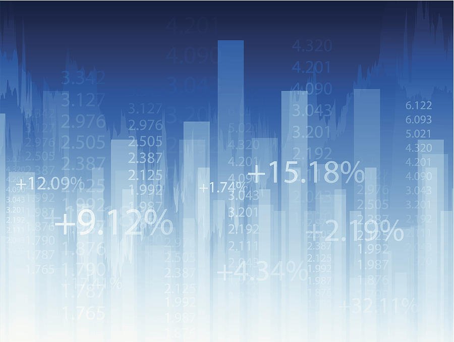 Stock market chart Drawing by Traffic_analyzer
