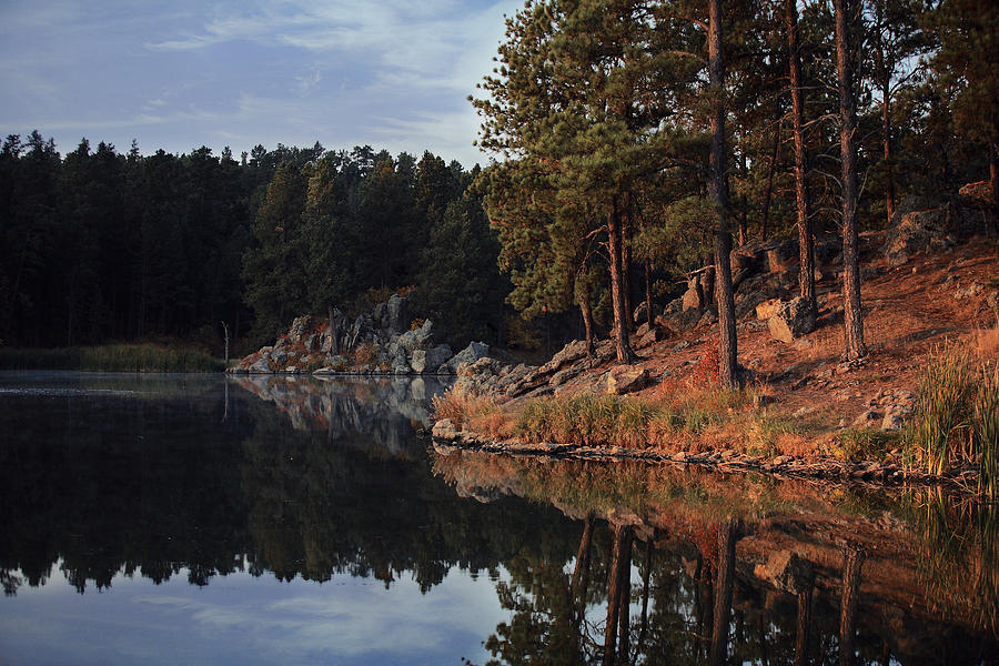 Nature Photograph - Stockade Reflections by Deborah Johnson Nature Photograph - Stockade Reflections by Deborah Johnson