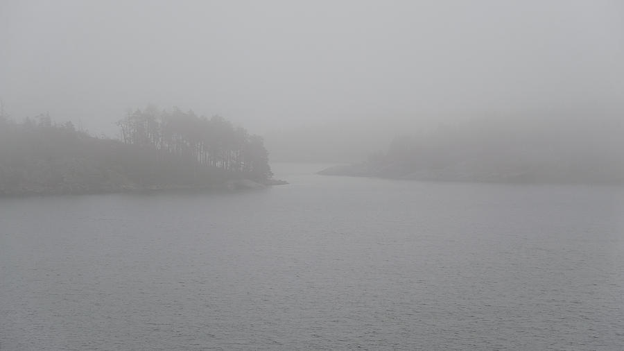 Stockholm Archipelago In Fog Photograph