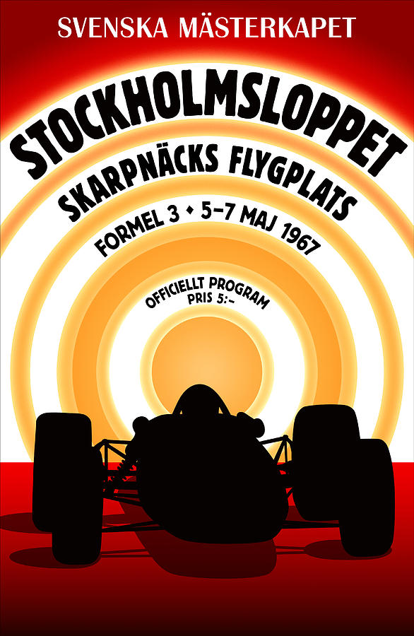 Stockholm Formula 3 1967 Digital Art by Georgia Clare