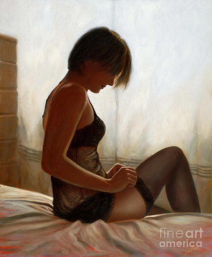 Stockings Painting by John Silver