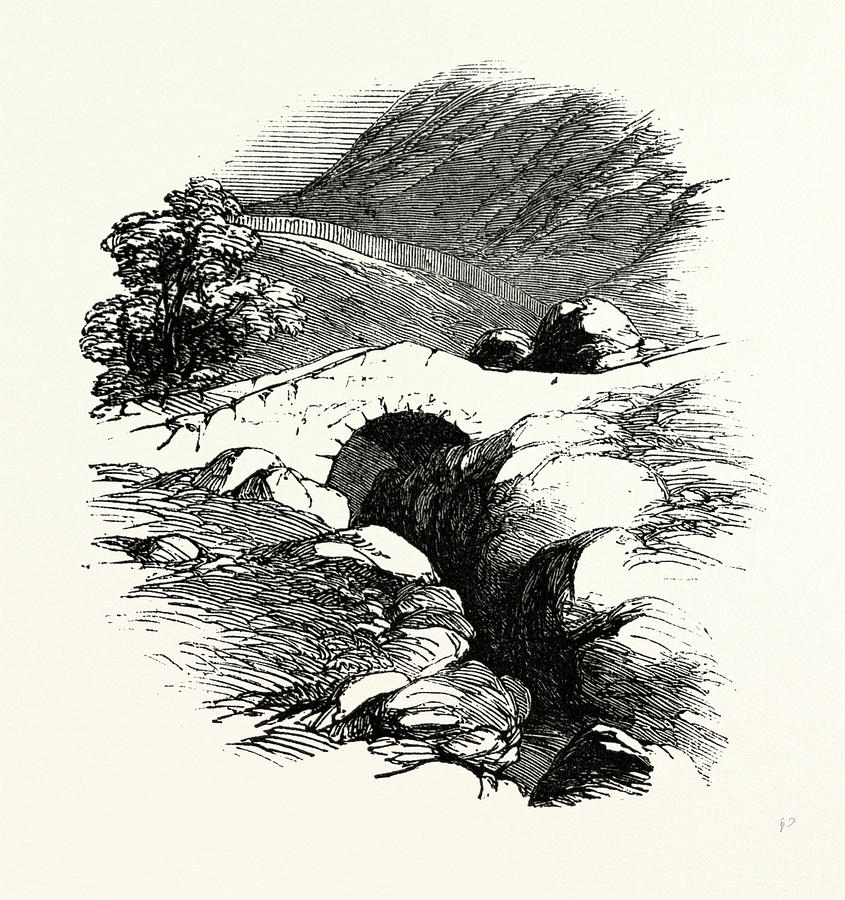 Stockley Bridge, Top Of Borrowdale, Lake District Drawing by English School