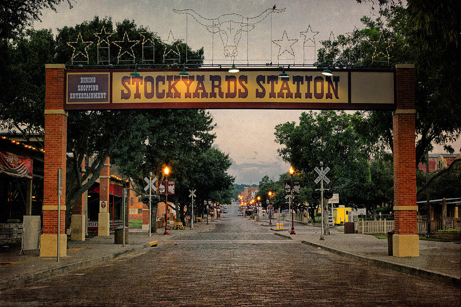 Stockyards Station Sign Photograph by Joan Carroll