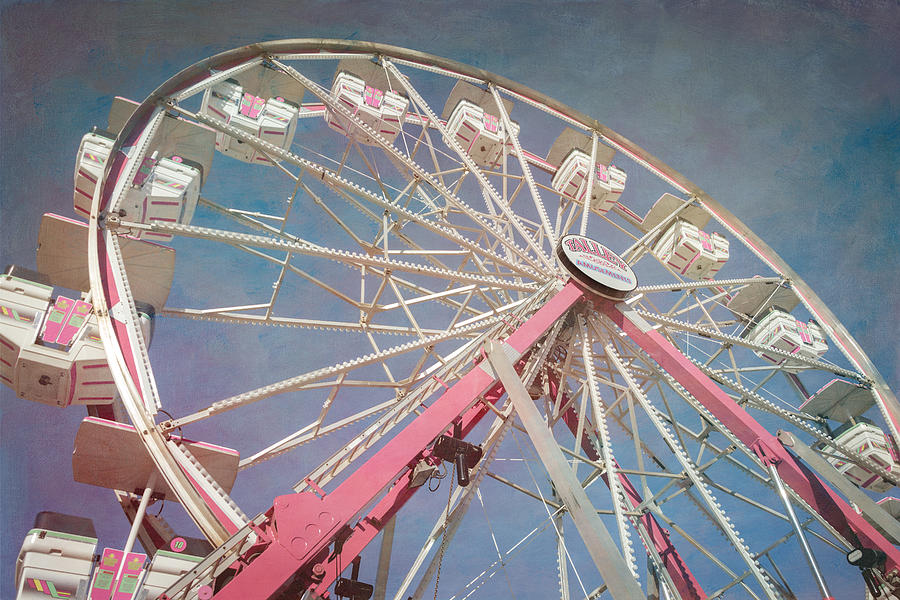 Stock Show Ferris Wheel Photograph by Joan Carroll