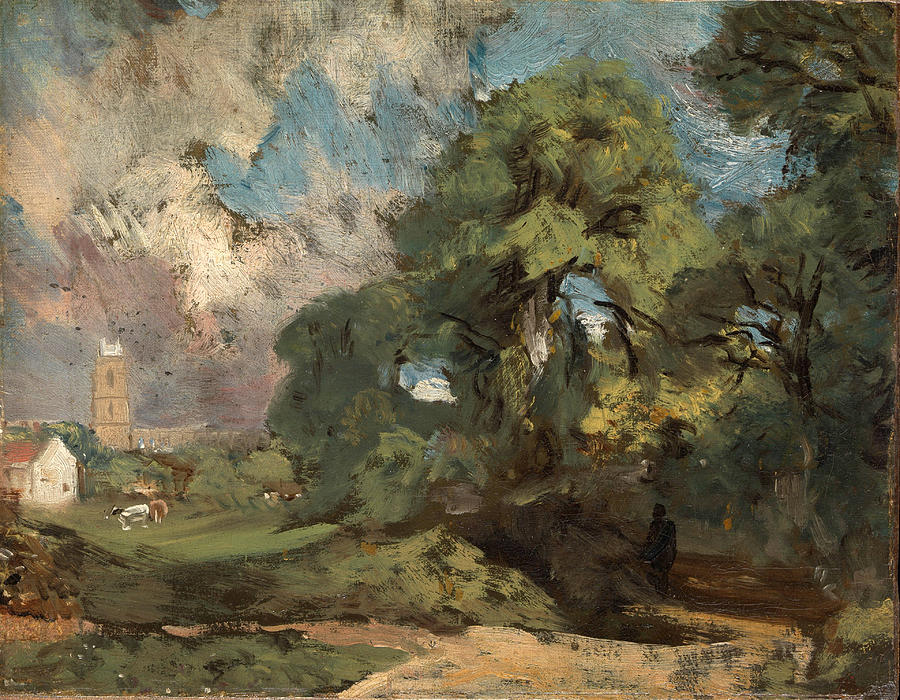 Stoke-by-Nayland Painting by John Constable