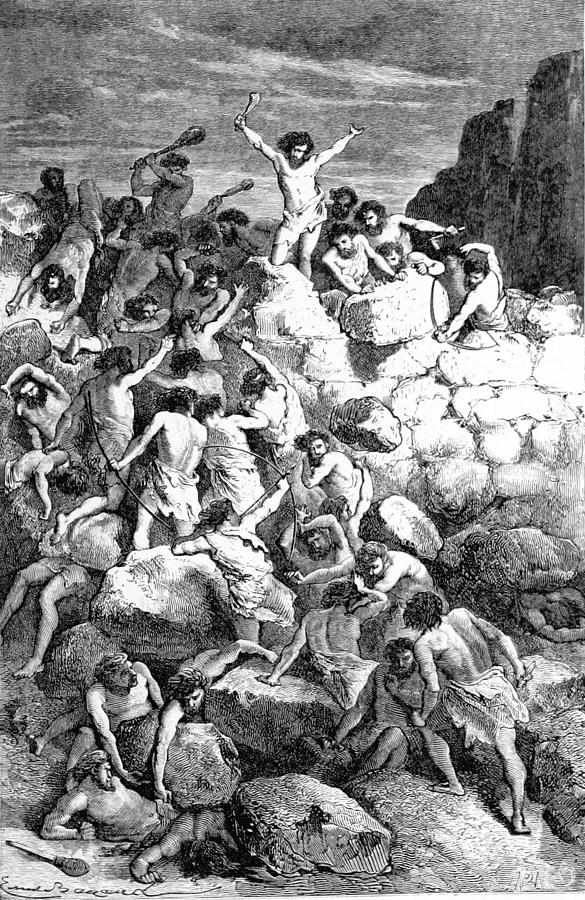 Stone Age Warfare Photograph by British Library