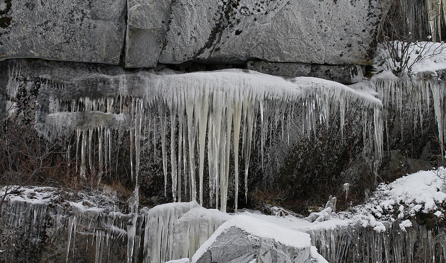 Stone and Ice Photograph by Pekka Sammallahti