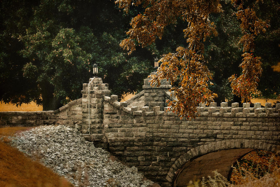 Stone Bridge in Autumn Photograph by Jai Johnson
