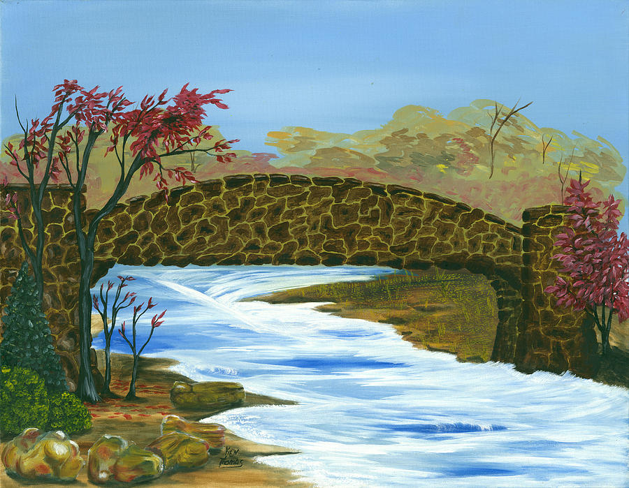 Stone Bridge Painting by Kenneth Thomas - Fine Art America