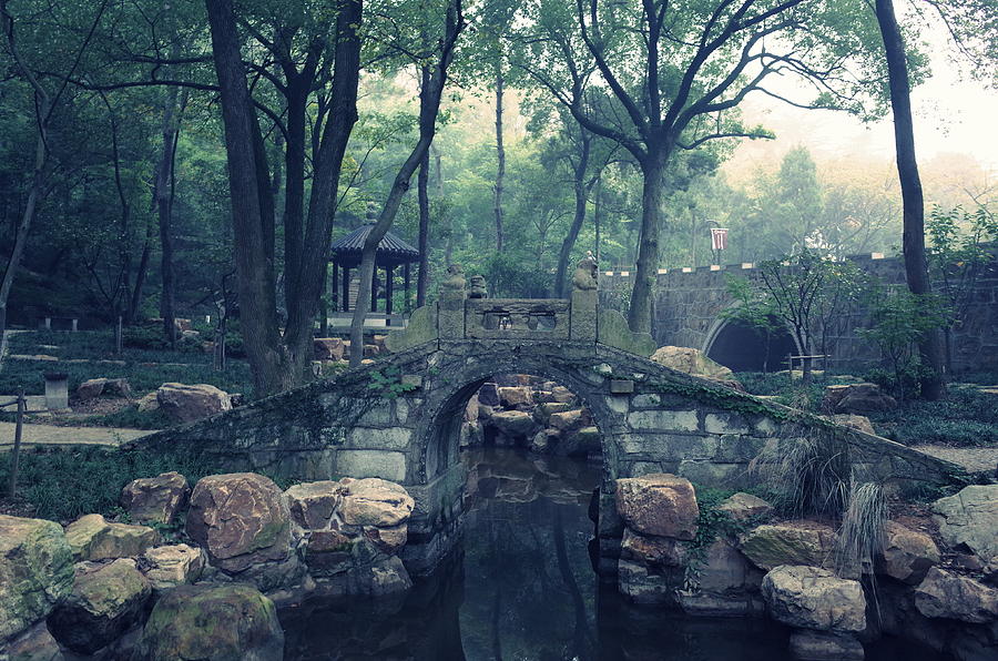 Stone Bridge Of Chinese Garden Photograph by Wulingyun