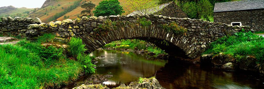 Nature Photograph - Stone Bridge Over A Canal, Watendlath by Panoramic Images
