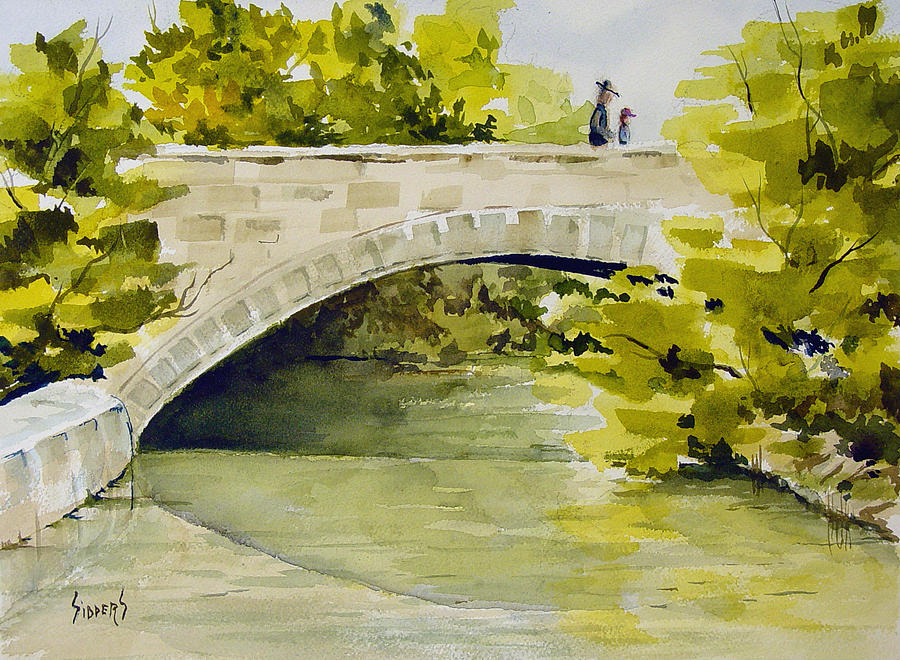 Stone Bridge Painting by Sam Sidders