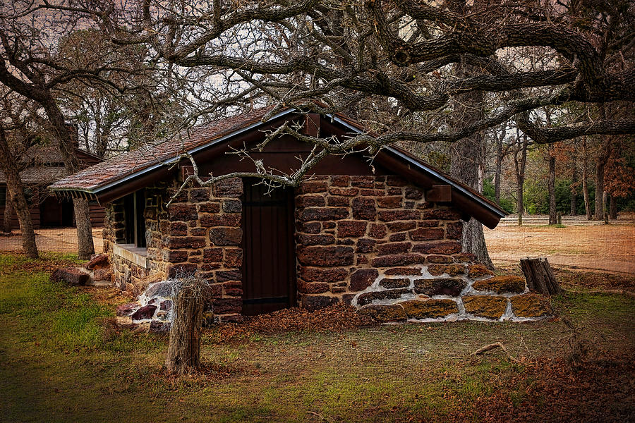 Stone Cabin Photograph by Judy Vincent