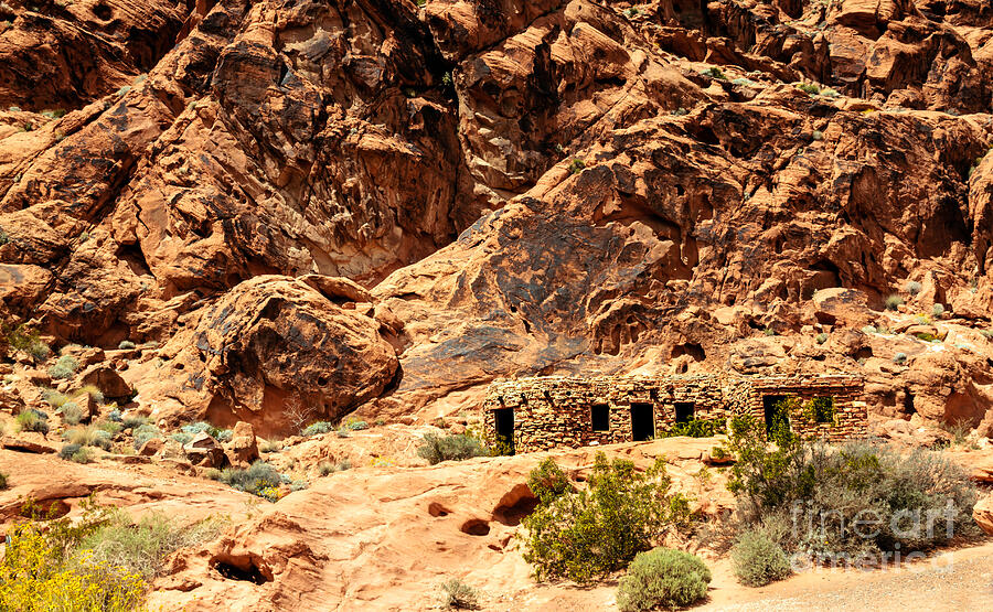 Lake Mead National Recreation Area Photograph - Stone Cabin by Robert Bales